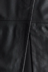 Coated wrap skirt