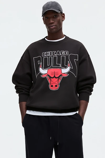 Oversized Printed Sweatshirt