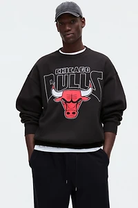 Oversized Printed Sweatshirt