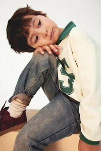 Printed Sweatshirt with Collar