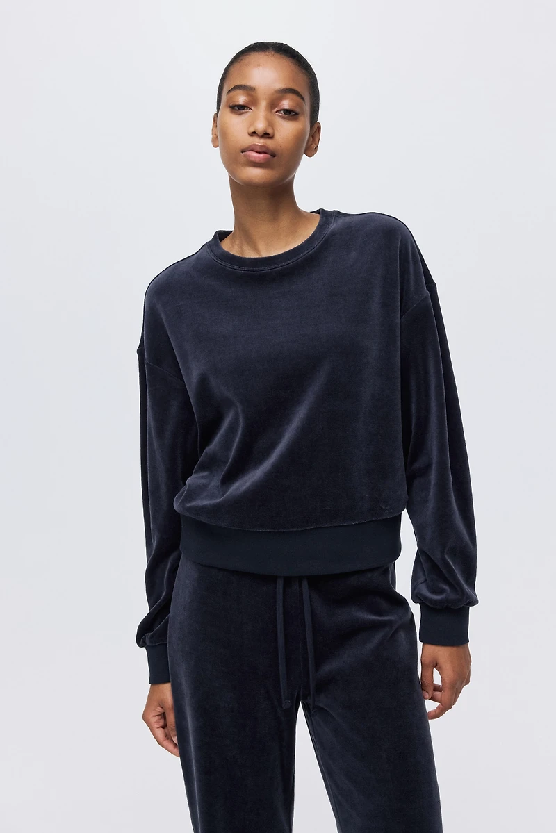 Velour Sweatshirt