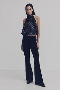 Satin Halterneck Top