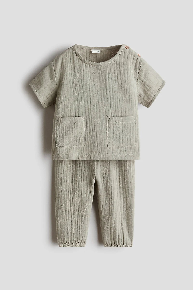 2-Piece Cotton Muslin Set