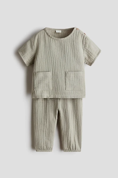 2-Piece Cotton Muslin Set