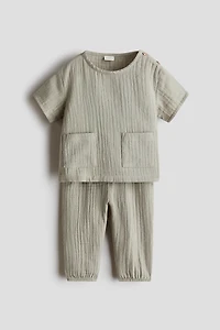 2-Piece Cotton Muslin Set