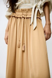 Tasseled Maxi Skirt