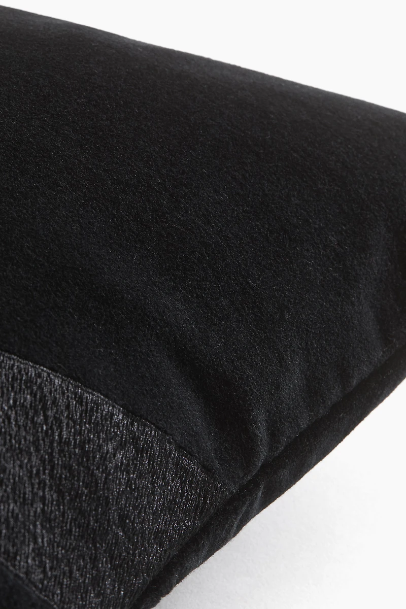 Velvet Cushion Cover with Motif