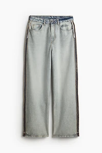 Jean Taille Basse Coupe Flottante Jambes Larges