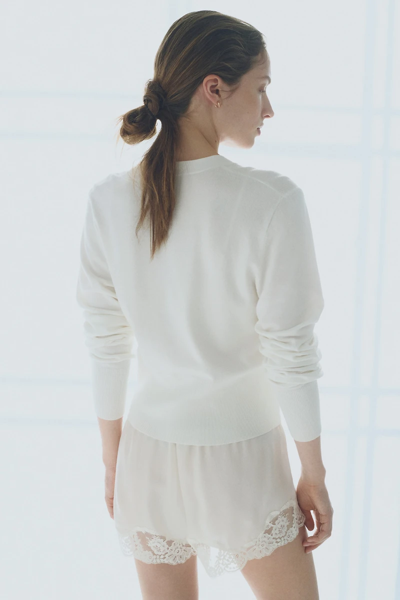 Fine-Knit Cardigan