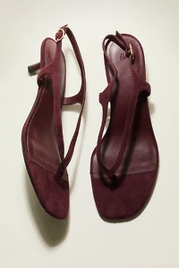 Kitten-Heeled Sandals