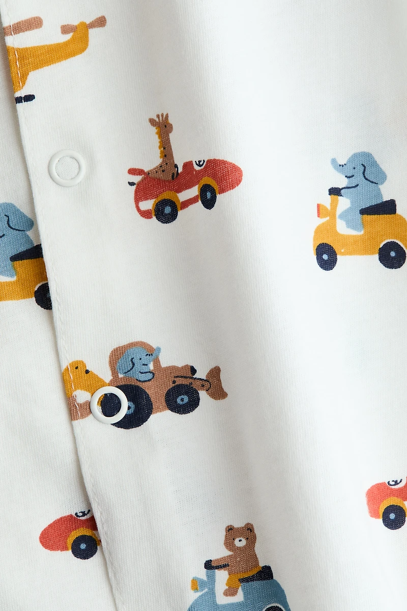 Short Cotton Pajama Jumpsuit