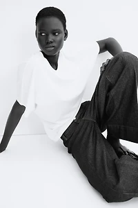 T-shirt à manches papillon