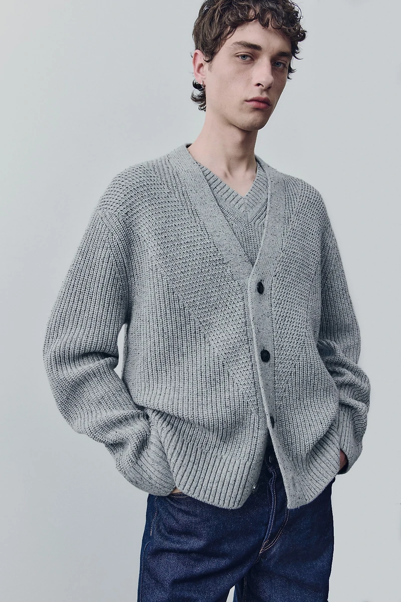 Wool-Blend Cardigan