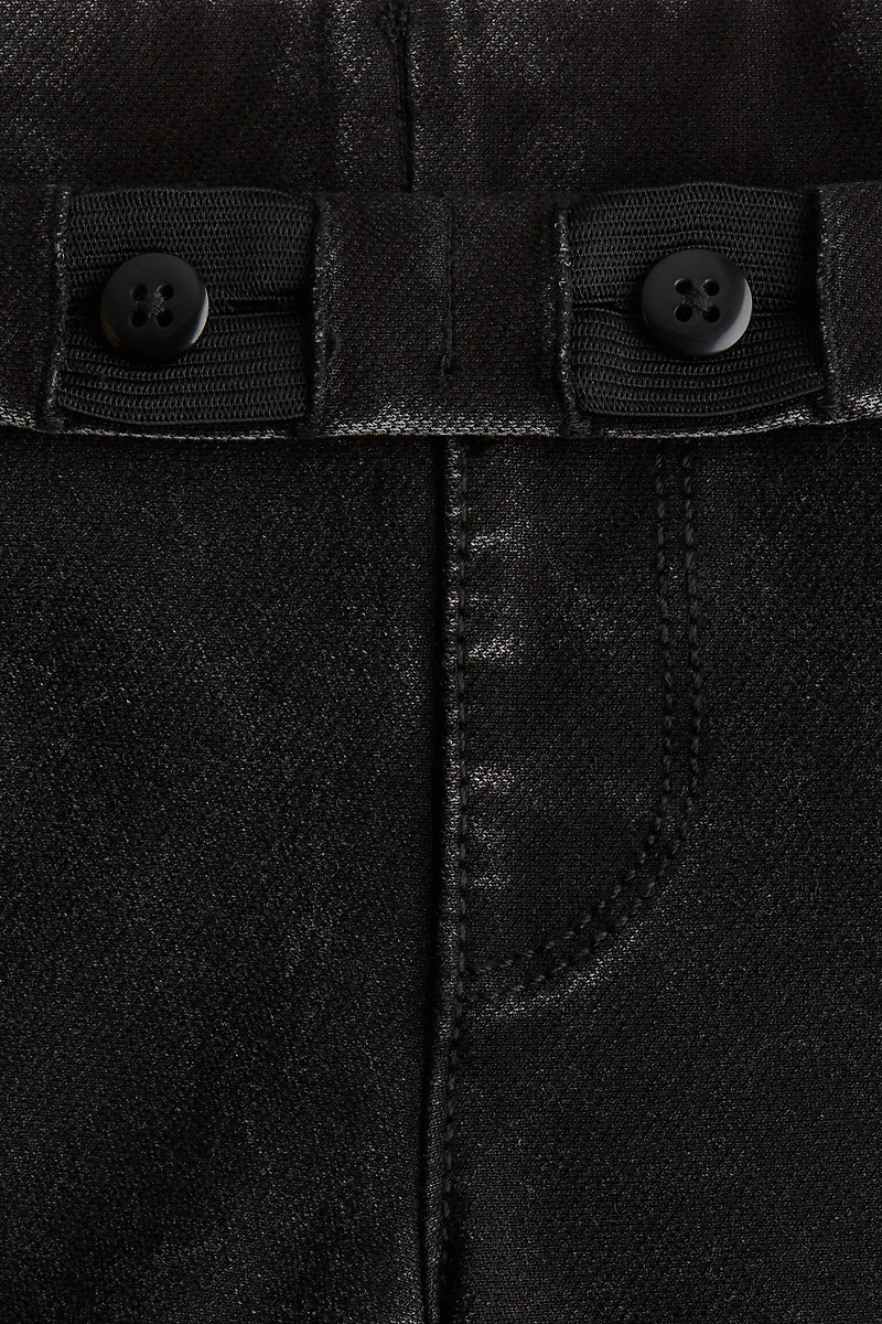 Pantalon large façon denim