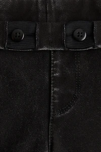Pantalon large façon denim