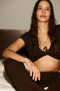 Twist-Detail Sports Top with SoftMove™