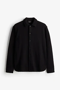 Regular Fit Hole-knit Shirt