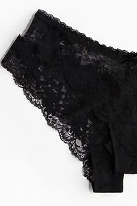 Lot de 2 culottes Brazilian en dentelle