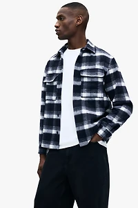 Regular-Fit Flannel Overshirt
