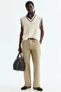 Loose-Fit Knit Sweater Vest