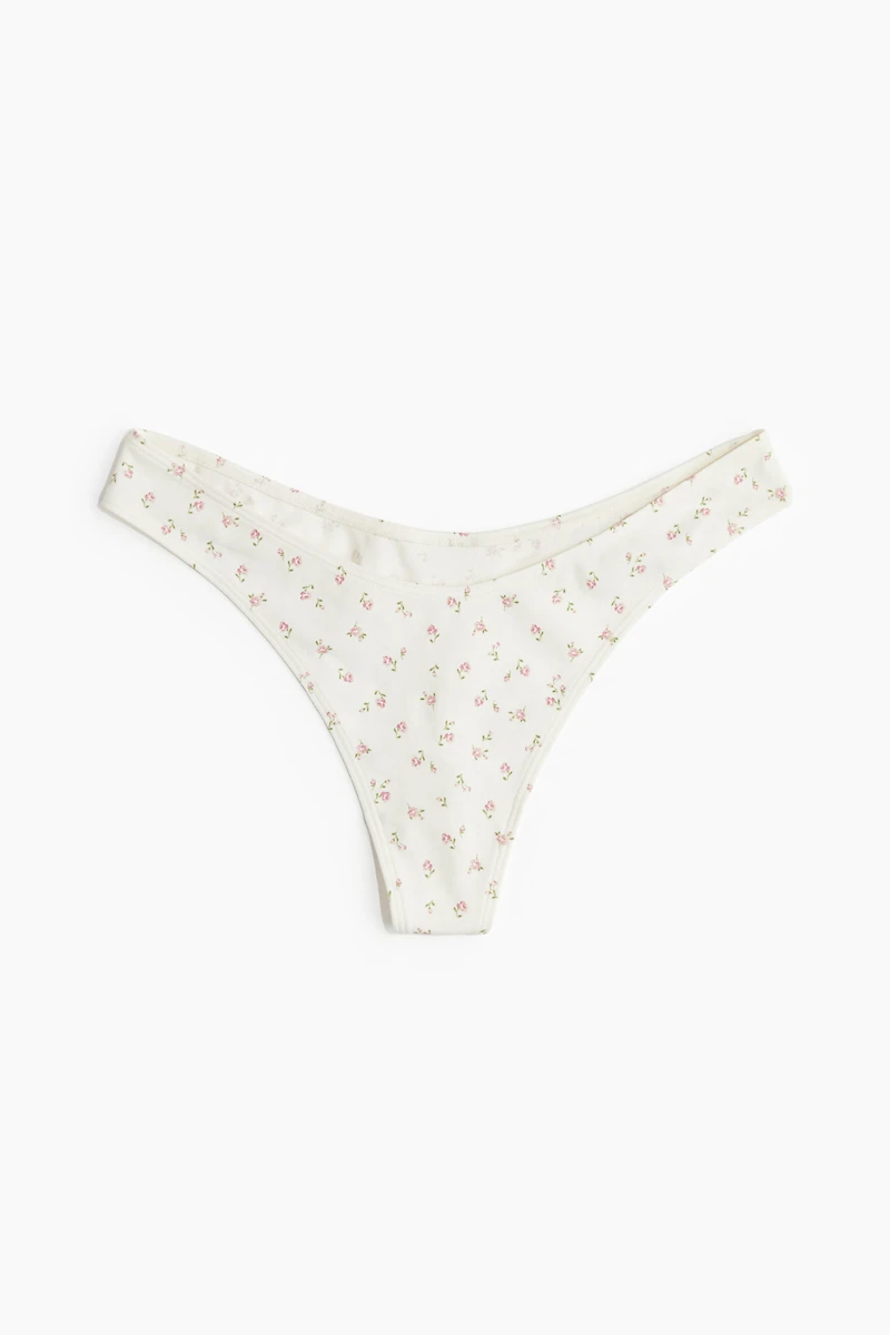 Lot de 5 culottes Thong en coton