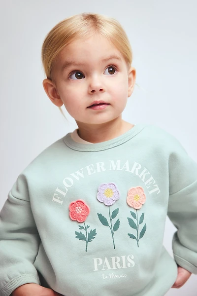 Motif-detail sweatshirt