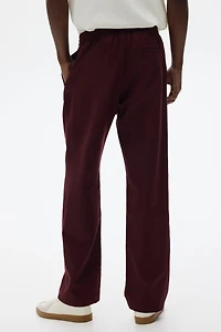 Regular-Fit Linen-Blend Pants
