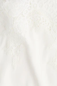 Haut en viscose avec dentelle