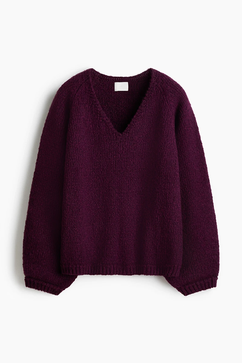 Knit V-Neck Sweater