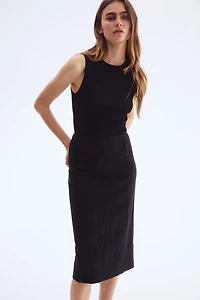 Crinkled Pencil Skirt