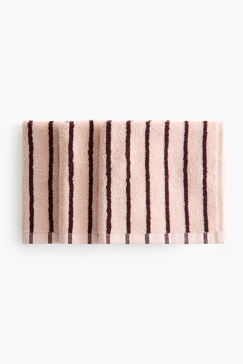 3-Pack Cotton Terry Washcloths