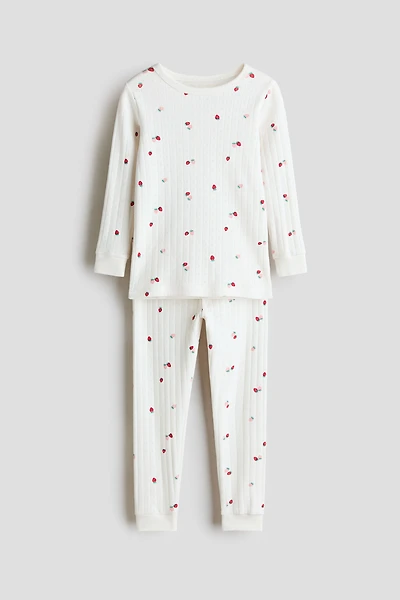 Pyjama en pointelle de coton