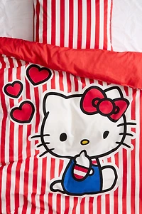 Ensemble de couette lit simple avec motif placé