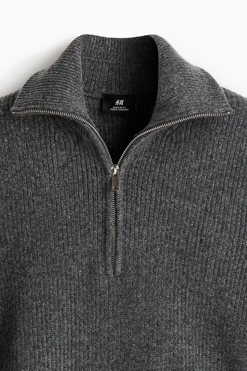 Chandail coupe classique à col fermeture éclair