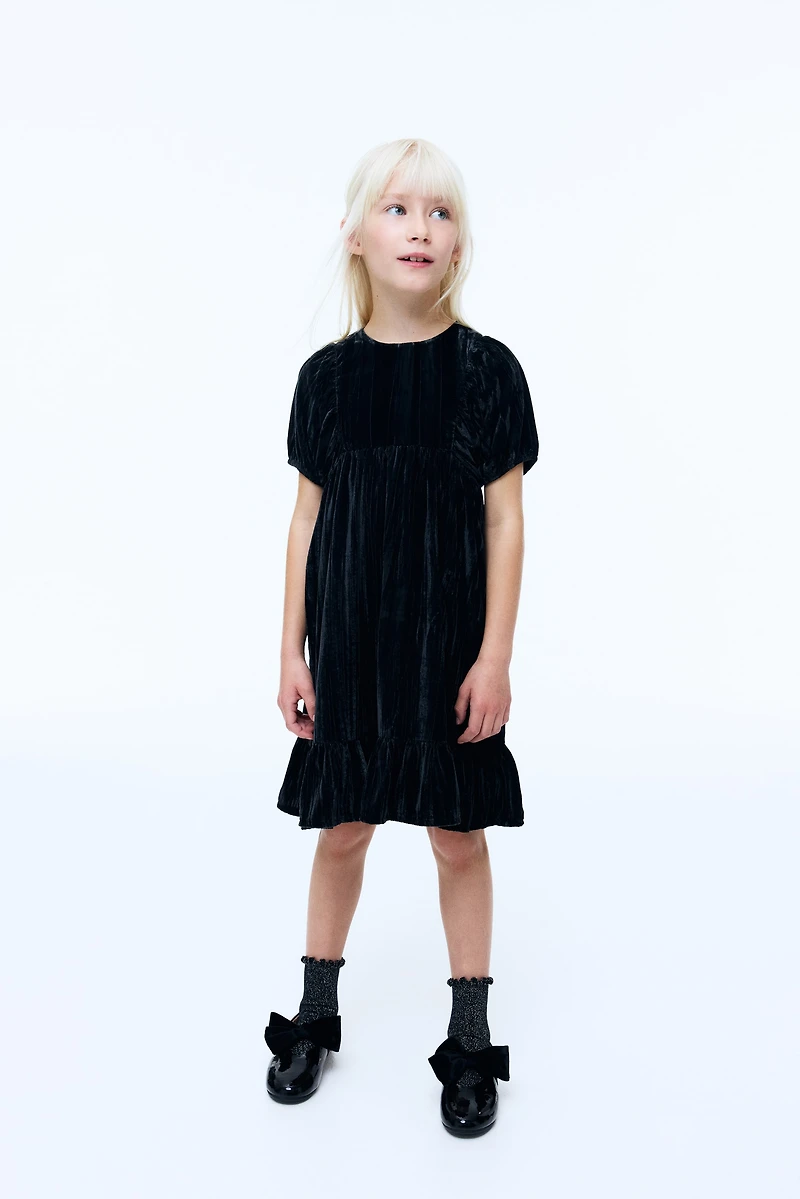 Crushed-Velvet Dress