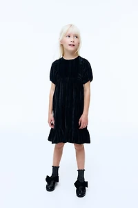 Crushed-Velvet Dress