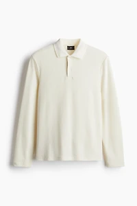 Regular Fit Ribbed Polo Shirt