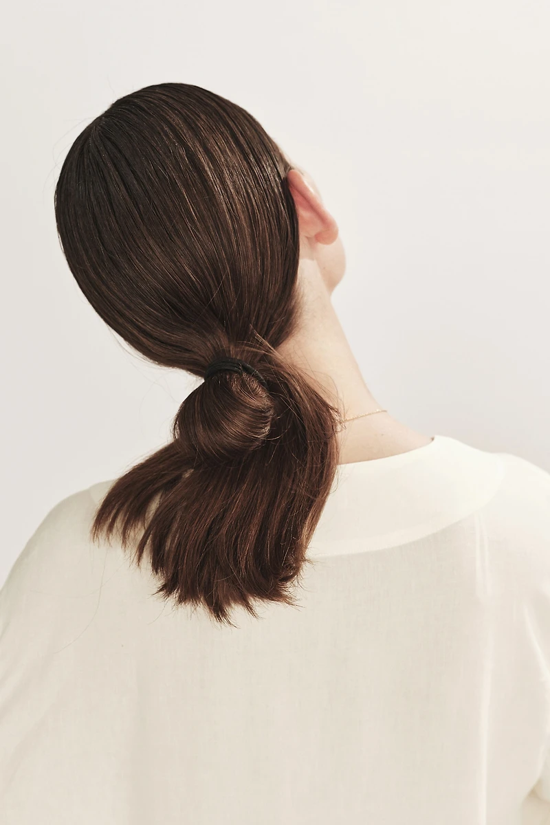 Blouse croisée en lin mélangé