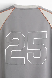 T-shirt à manches longues ample en filet