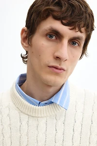 Regular Fit Cable-knit jumper