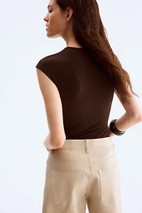 Twist-Detail Thong Bodysuit