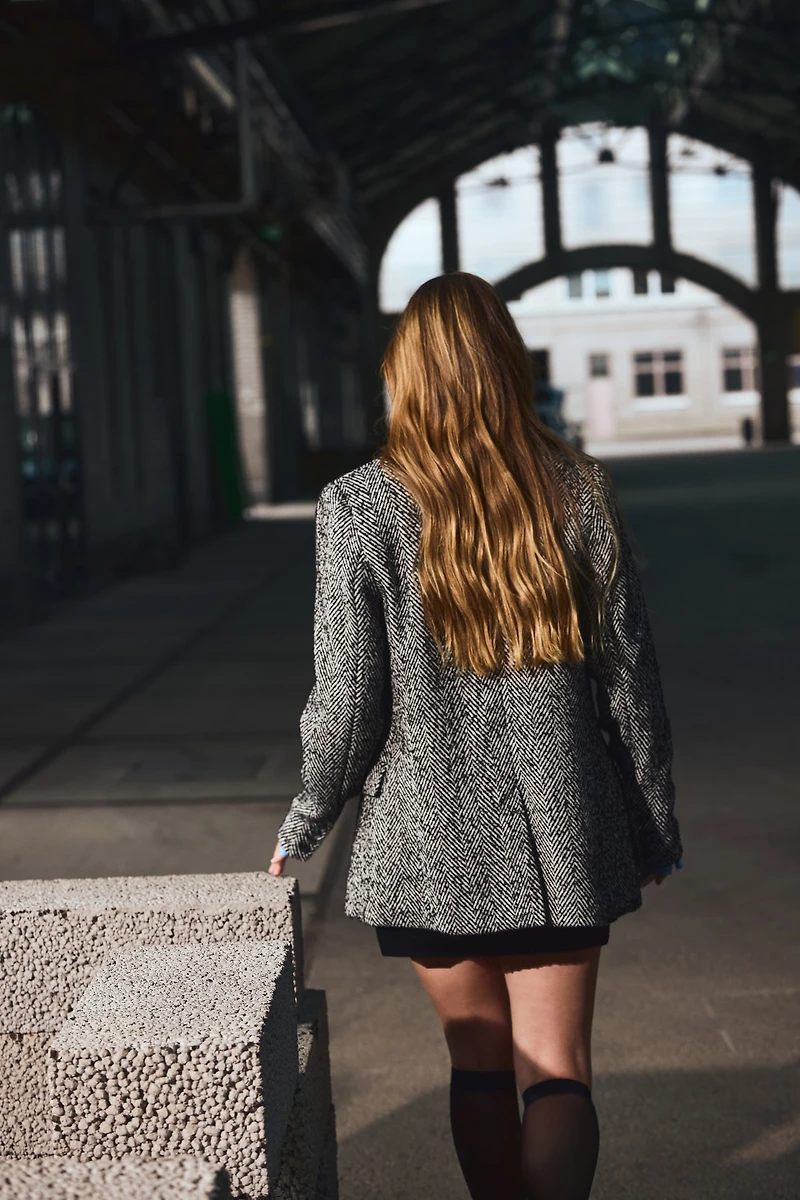 Veston à fermeture croisée