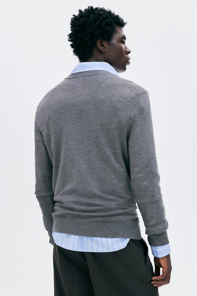 Regular-Fit Fine-Knit Sweater