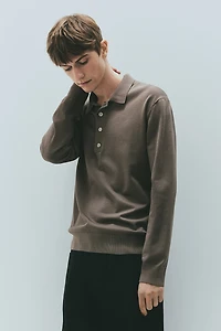 Polo coupe classique en fin tricot