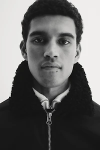 Blouson d'aviateur ample en nylon