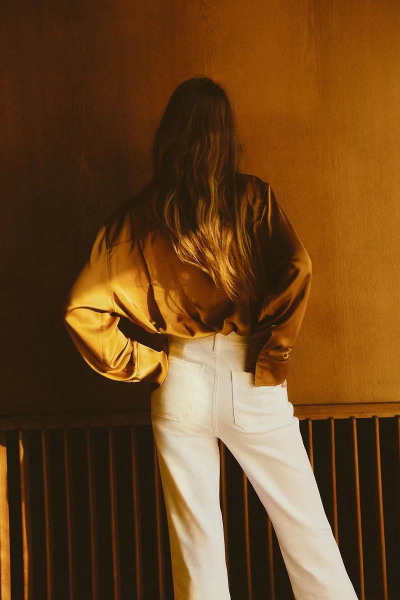 Jean évasé taille haute