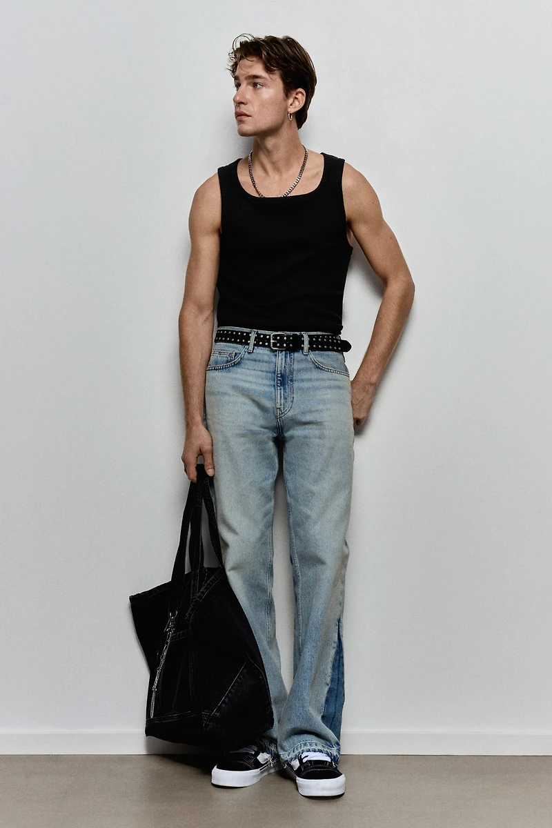 Débardeur côtelé près du corps