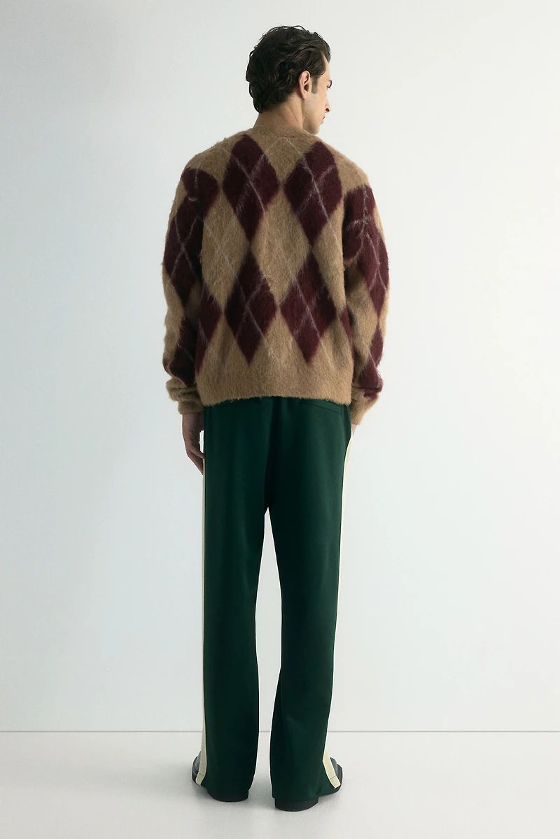 Pantalon décontracté à bandes latérales