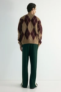 Pantalon décontracté à bandes latérales