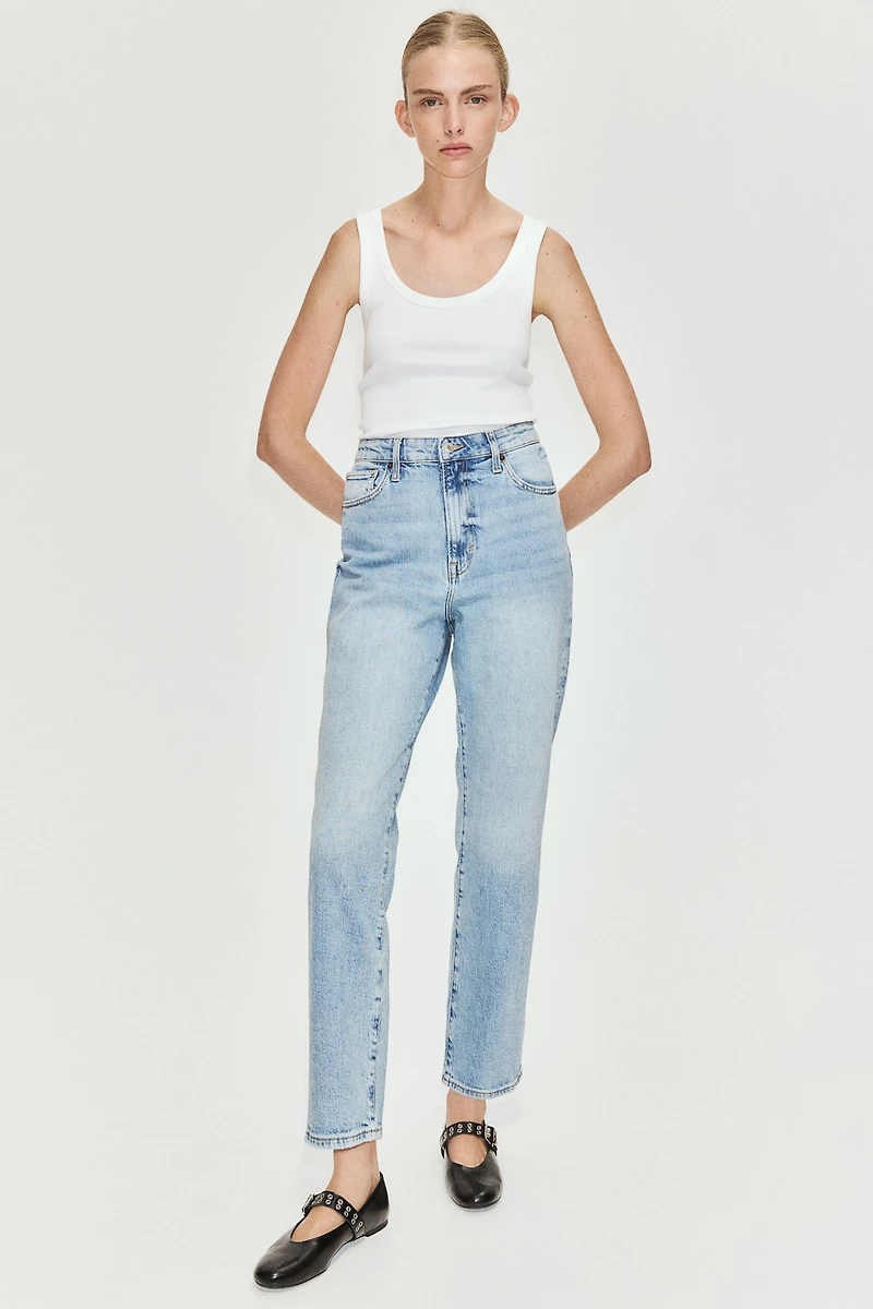 Jean Taille Très Haute Longueur Cheville